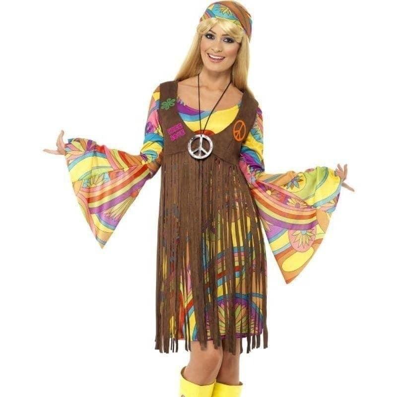 1960s Groovy Lady Costume – Psychedelic Retro Outfit for Adults
