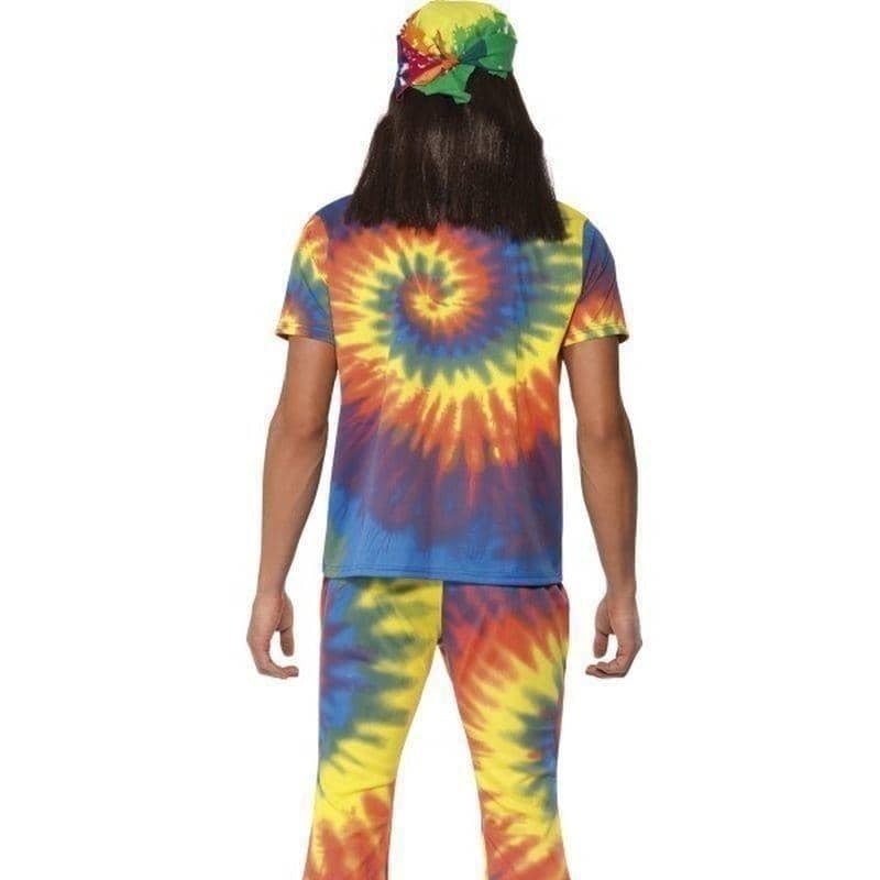 1960s Tie Dye Top and Flared Trousers Adult Rainbow_2 sm-35431M