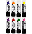Lipsticks - 6 Ml - 8 Colors Ass.: Red, Orange, Yellow, Green, Blue, Violet, Pink, White