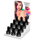 Water Based Peel Off Black Nail Polishes 8 Ml
