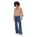 1970s Retro Mens Disco Costume Trousers Shirt 2
