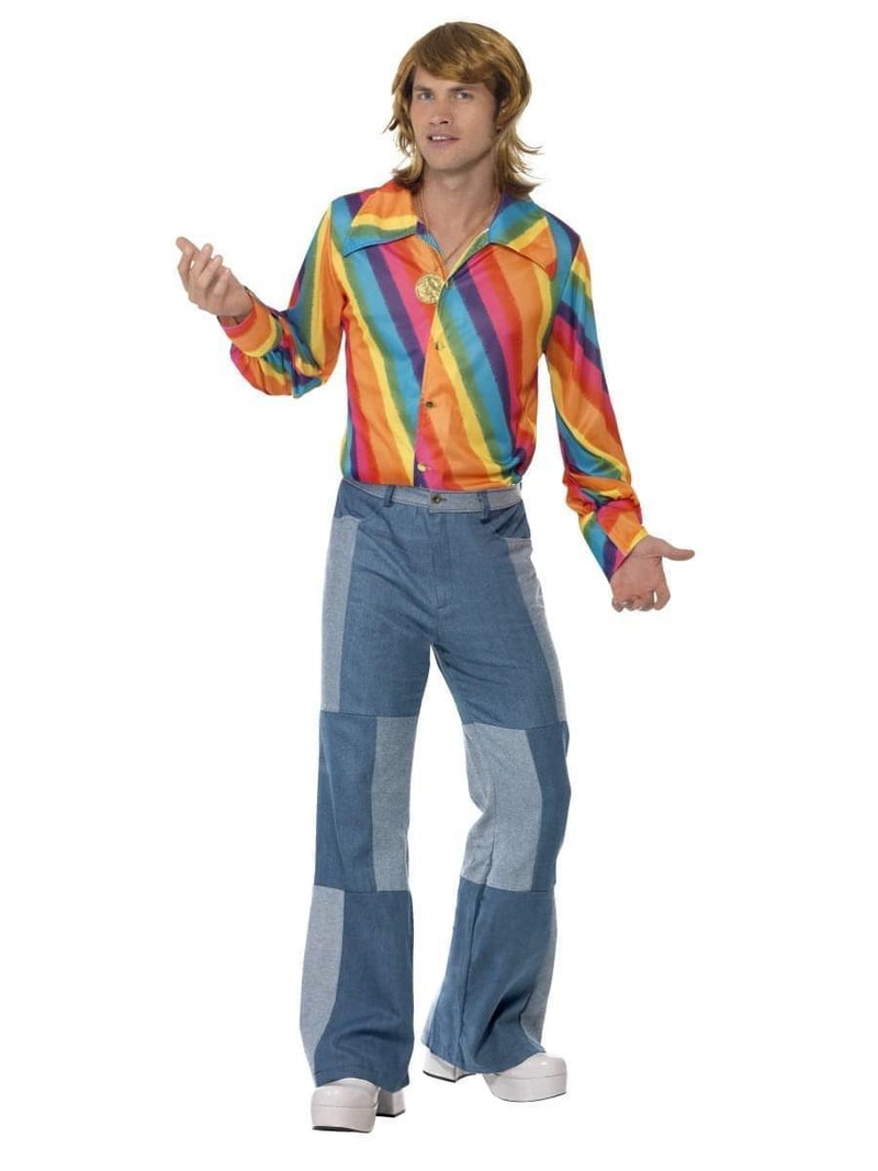 1970s Colour Shirt Adult Rainbow