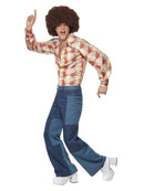 1970s Retro Mens Disco Costume Trousers Shirt