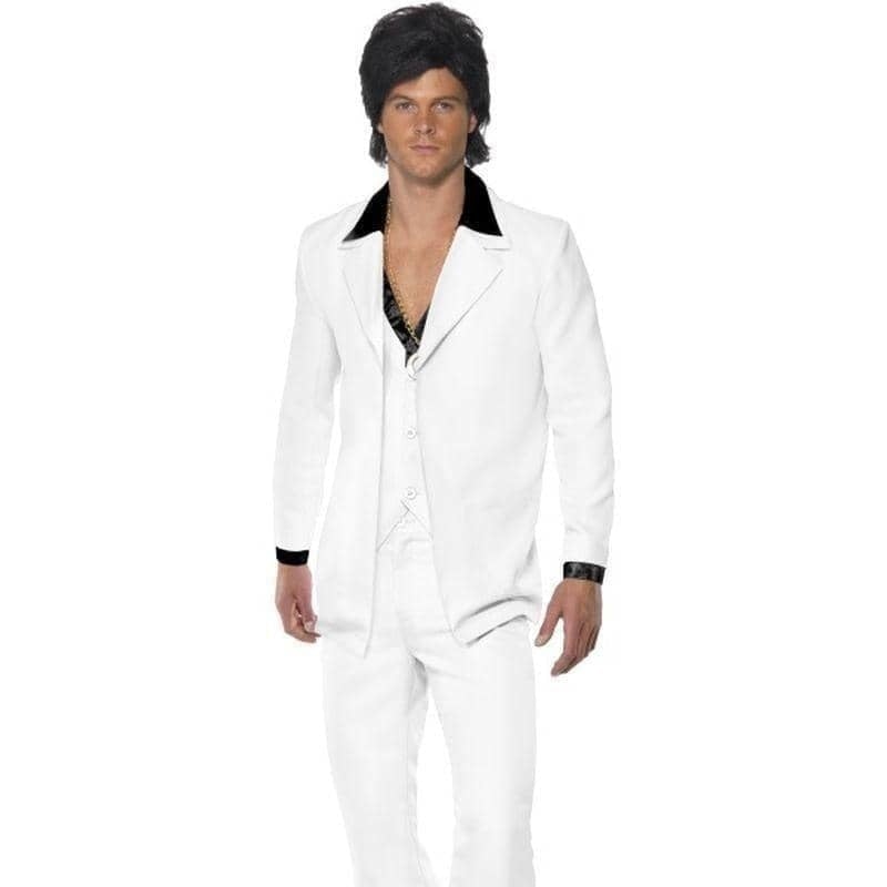 1970s White Disco Suit Adult Costume 1 sm-39427XXL MAD Fancy Dress