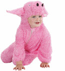 Fuzzy Pig Hooded Jumpsuit 2 Sizes Ass Costume for Kids Image 2