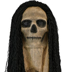 Mask With Cape Skull With Hair