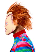 Bride of Chucky Movie Chucky Stitched Up 3/4 Vinyl Costume Mask for Adults 4