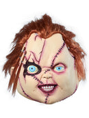 Bride of Chucky Movie Chucky Stitched Up 3/4 Vinyl Costume Mask for Adults 5
