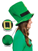 St Patricks Day Hat Green with Clover 2