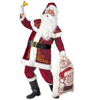 Santa Claus  Coat With Capelet, Hat, Pants, Belt, Boot Covers 