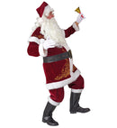 Santa Claus  Coat With Capelet, Hat, Pants, Belt, Boot Covers 