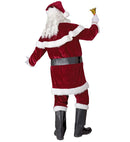Santa Claus  Coat With Capelet, Hat, Pants, Belt, Boot Covers 