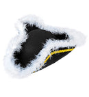 Tricorn With Marabou Trim Felt