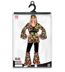The 60S Fashion - Colorful Flowers  Shirt, Pants, Headband 