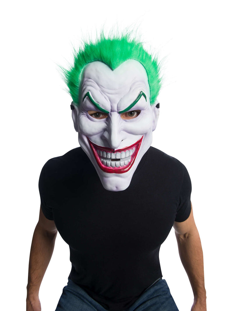 Joker Injection Mold Mask with Green Hair Batman Villan