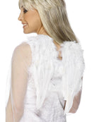 Angel Wings White Feathered 30cm by 40cm Adult Costume Accessory 1