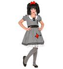 Doll  Dress With Crinoline Underskirt, Hair Bow 