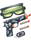 Military Set Costume Dress Up Black Gun Bullets Goggles and Dog Tag 1