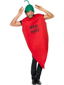 Chilli Pepper Costume Adult Red Tabard and Hat 4