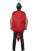 Chilli Pepper Costume Adult Red Tabard and Hat 3