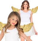 Golden Angel Wings Plastic 88X30 Cm