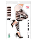 Black-White Striped Leggings 70 Den