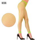Neon Green Fishnet Leggings