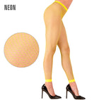 Neon Yellow Fishnet Leggings