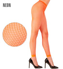 Neon Orange Fishnet Leggings