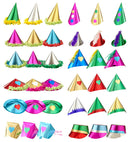 Medium Metallic Hat Display Box - Various Styles And Colors Ass.