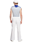 Fever Male French Sailor Costume Adult White Blue Top White Trousers and Blue Neck Scarf 3
