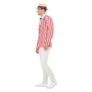20s Barber Shop Costume Adult Red White Suit 3