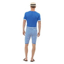 20s Bathing Suit Costume Adult Blue White 2