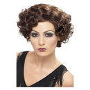 20s Flirty Flapper Wig Adult Brown Short Wavy 2