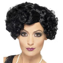 20s Flirty Flapper Wig Adult Black Short and Wavy Costume Hair 2