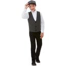 20s Gangster Boy Kit Grey Flat Cap Waistcoat 1