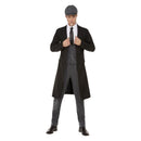 20s Gangster Costume Peaky Blinders Shelby Adult Black Grey 1