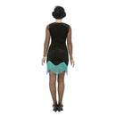 20s Peacock Flapper Costume Adult Green Black 2