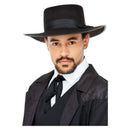 1920s Black Wide Brim Fedora Hat Peaky Blinders 1