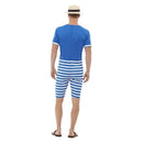 20s Bathing Suit Costume Adult Blue White 2 sm-50726M MAD Fancy Dress