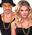 Set Of 2 Gold Beaded Necklaces40 Cm 
