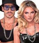 Set Of 2 Disco Necklaces 40 Cm
