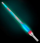 Extendable Light Saber 90 Cm - 4 Light Functions  Fast Flashing Color Changing Light, Fade-In Fade-Out Color Changing Light, Steady White Light, Fast Flashing Red-Green-Blue Light 