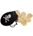 Pirate Pouch With 12 Gold Doubloons