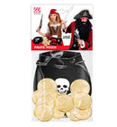 Pirate Pouch With 12 Gold Doubloons