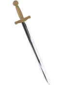 Knights Sword Adult Silver Straight Hilt 62cm Fantasy Costume Accessory 3
