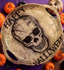 Happy Halloween Skull Tray With Handles 30 Cm