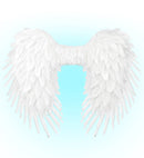 White Foldable Feather Wings 80X60 Cm