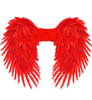 Red Foldable Feather Wings 80X60 Cm