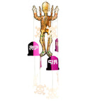 Halloween Character With Hanging Decorations 3 Styles Ass.: Vampire- Scarecrow - Skeleton